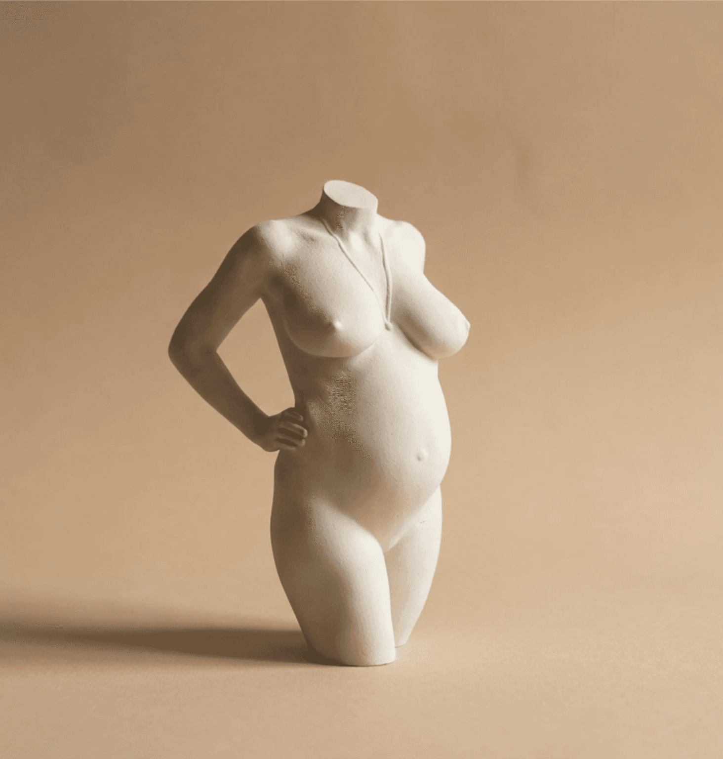 Compact 3D zwangerschapsbeeldje als alternatief voor een gipsafdruk