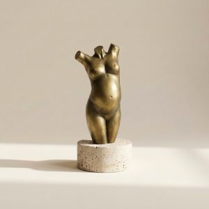 Goud resin zwangerschapsbeeld