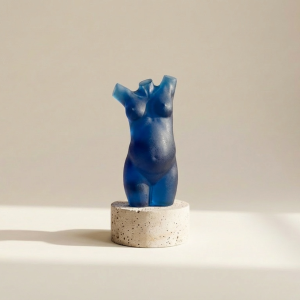 blauw epoxy zwangerschapsbeeld