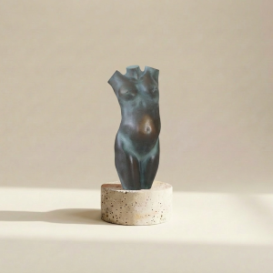 veredeld brons-blauw zwangerschapsbeeld