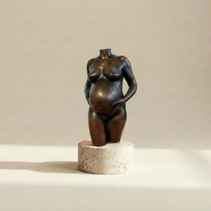 veredeld brons zwangerschapsbeeld