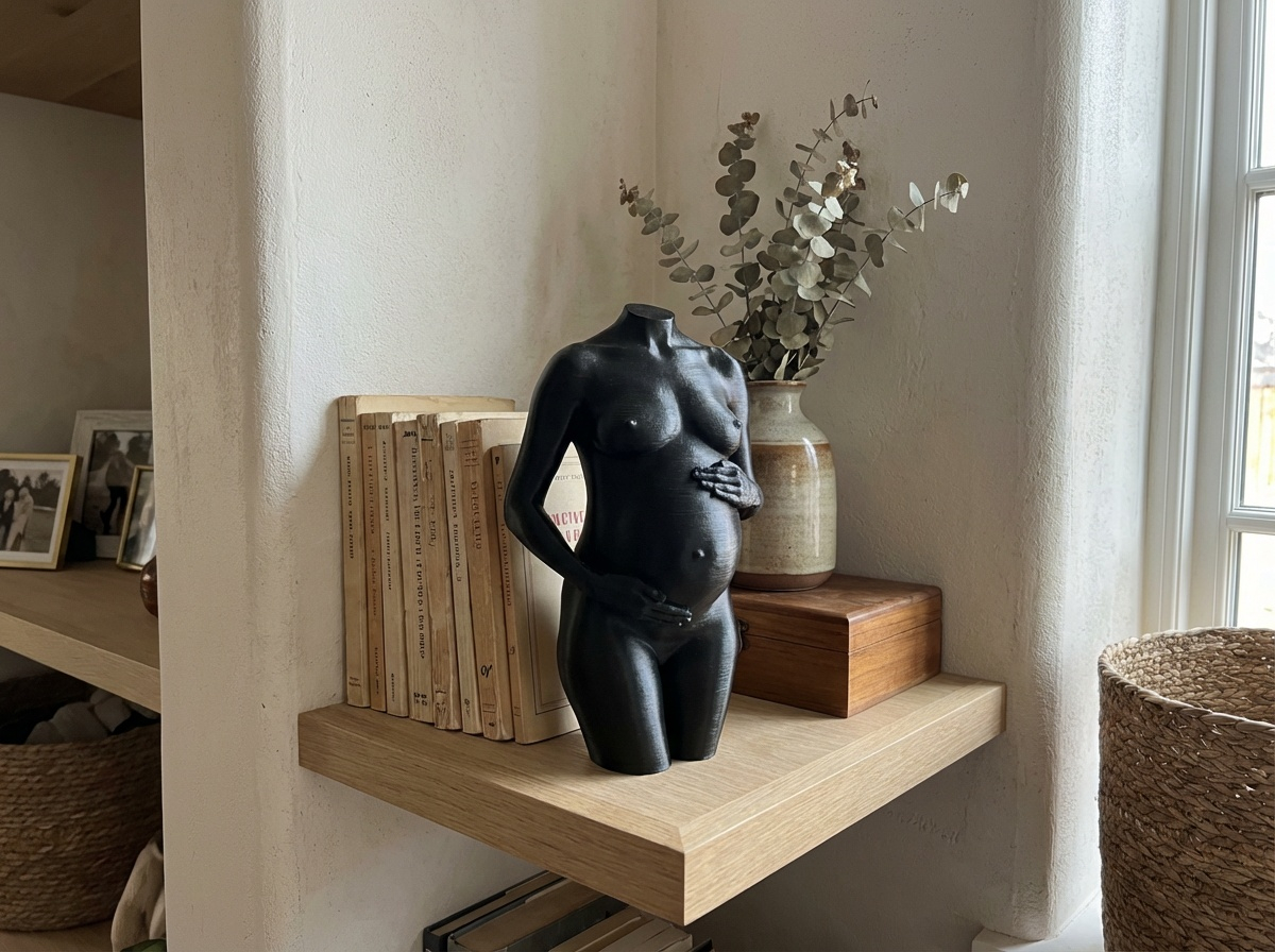 Zwart resin basics in interieur