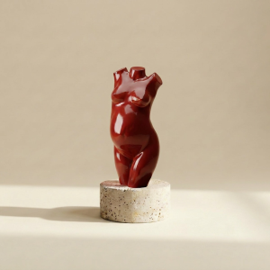 Rood zwangerschapsbeeld sfeer