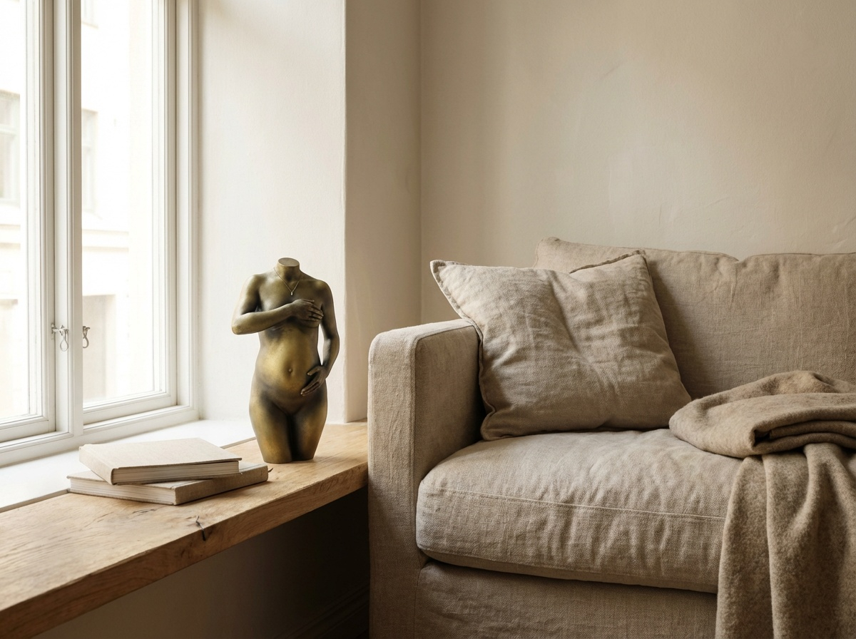 Gouden zwangerschapsbeeld