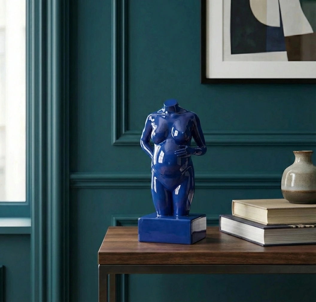 Blauw zwangerschapsbeeld