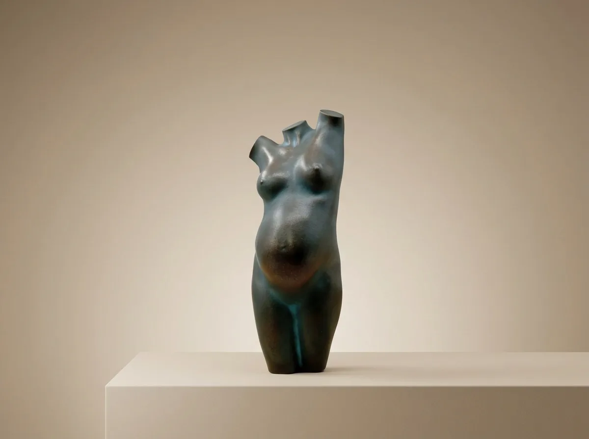 Veredeld blauw gepatineerd productfoto