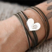 Handafdruk baby bedel zilver